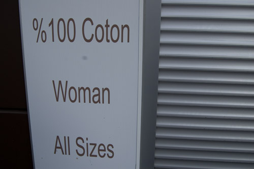 100% coton woman